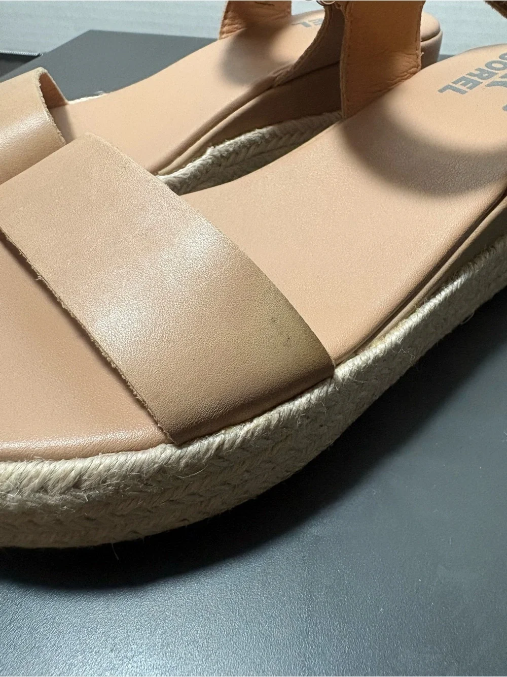SOREL Cameron Leather Flatform Sandals